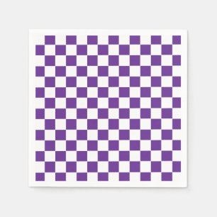 Guardanapo De Papel Roxo Real e Branco Verificados