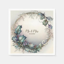 Guardanapo De Papel Roxo Verde festa de casamento Deixa Elegante Russo