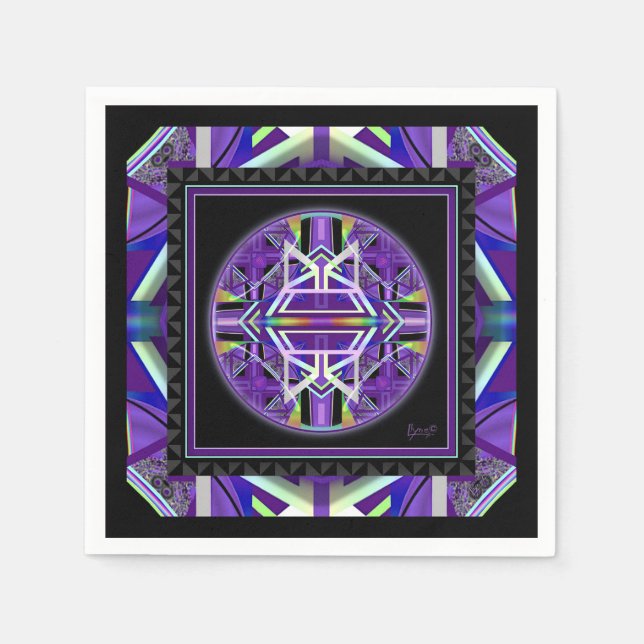 Guardanapo De Papel Roxo W3 (Frente)