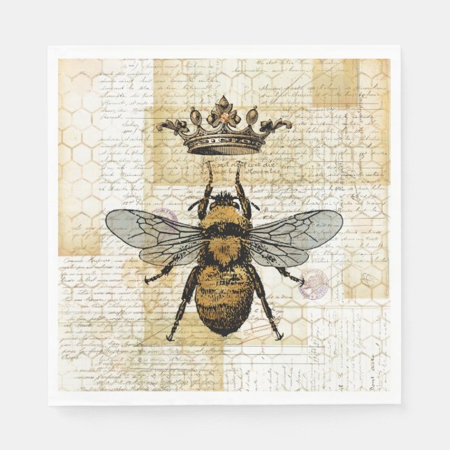 Guardanapo De Papel Royal Bee Napkins (Frente)