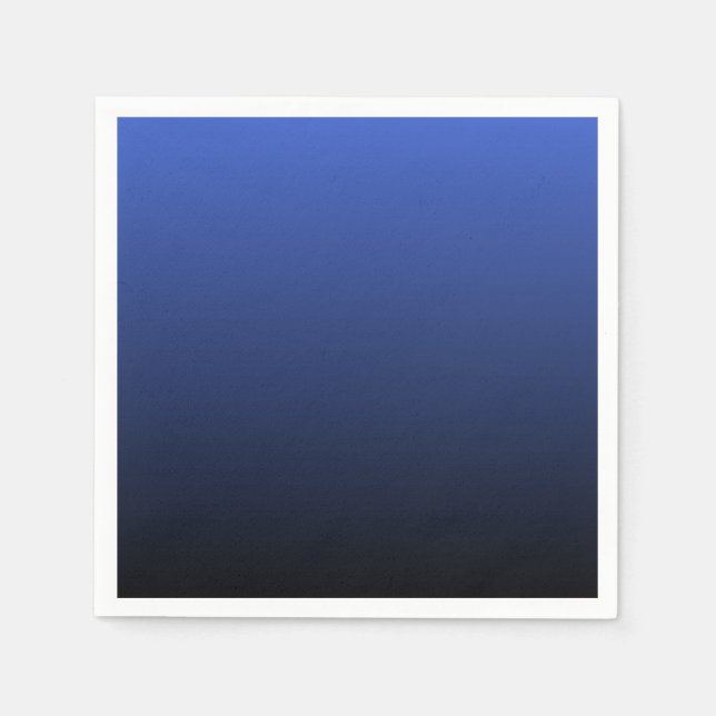 Guardanapo De Papel Royal Blue Black Ombre (Frente)