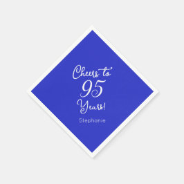 Guardanapo De Papel Royal Blue Cheers para 95 anos 95 Festa de anivers