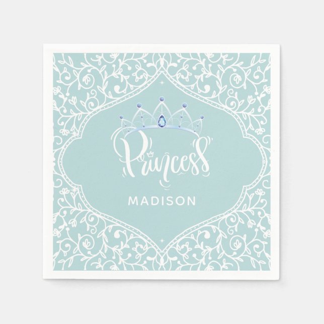 Guardanapo De Papel Royal Princess Party Personalizado (Frente)