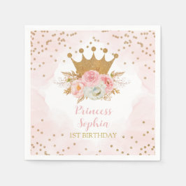 Guardanapo De Papel Royal Princess Ping floral Birthday