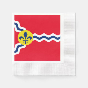 Guardanapo De Papel Rua, bandeira da cidade de Louis