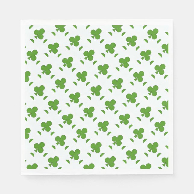 Guardanapo De Papel Rua de Shamrock, Feriado do Dia de Patrick (Frente)