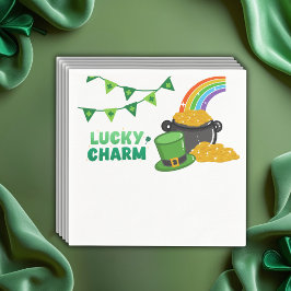 Guardanapo De Papel Rua do Charm Shamrock, Chá de fraldas do Dia de Pa