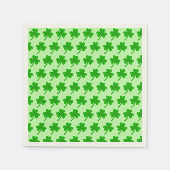 Guardanapo De Papel Rua do dia de Patrick Shamrock Pote do Dourado Nó  (Frente)