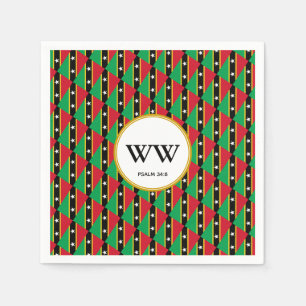 Guardanapo De Papel RUA KITTS NEVIS Celebração de Herança de Aniversár