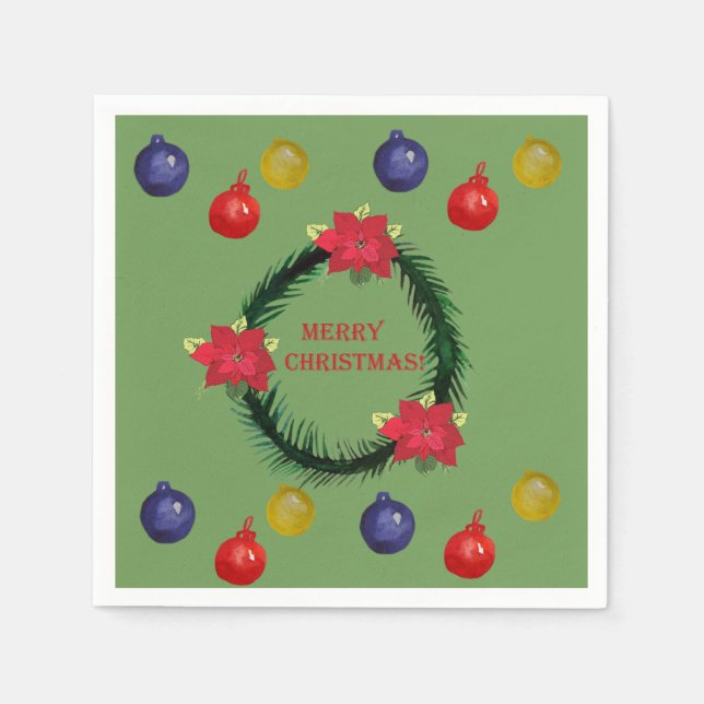 Guardanapo De Papel Rua Natal Decorativo Napkins (Frente)