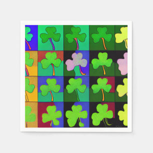 Guardanapo De Papel Rua. Patricks Napkins com Shamrocks 2