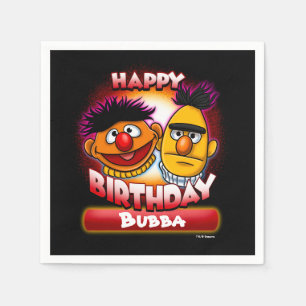 Guardanapo De Papel Rua Sésamo Bert & Ernie Themed Birthday