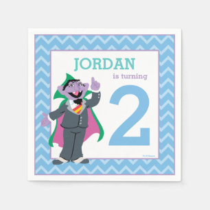 Guardanapo De Papel Rua Sésamo Conde von Count Birthday