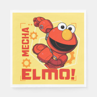 Guardanapo De Papel Rua Sésamo | Mecha Builders Elmo Design