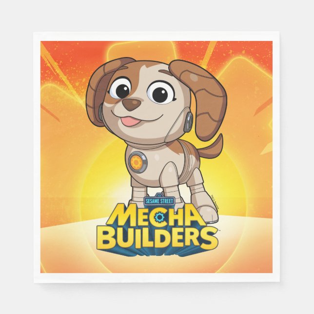 Guardanapo De Papel Rua Sésamo | Mecha Builders Tango (Frente)