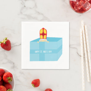 Guardanapo De Papel Ruas de Arte Engraçadas para Crianças.