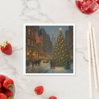 Guardanapo De Papel ruas de natal legais em nova york