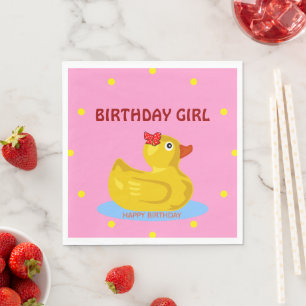Guardanapo De Papel Rubber Ducky Birthday