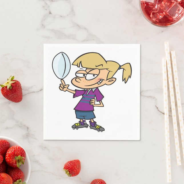 Guardanapo De Papel Rugby Girl Paper Napkins (Criador carregado)