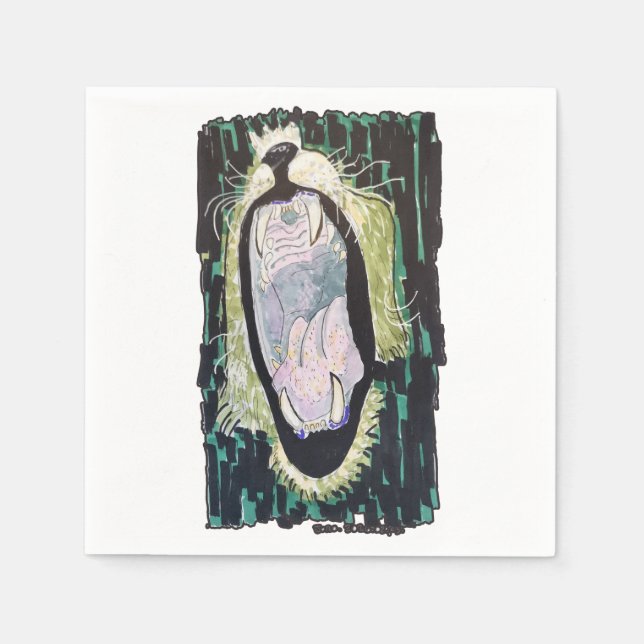 Guardanapo De Papel Rugido do Leão (Frente)