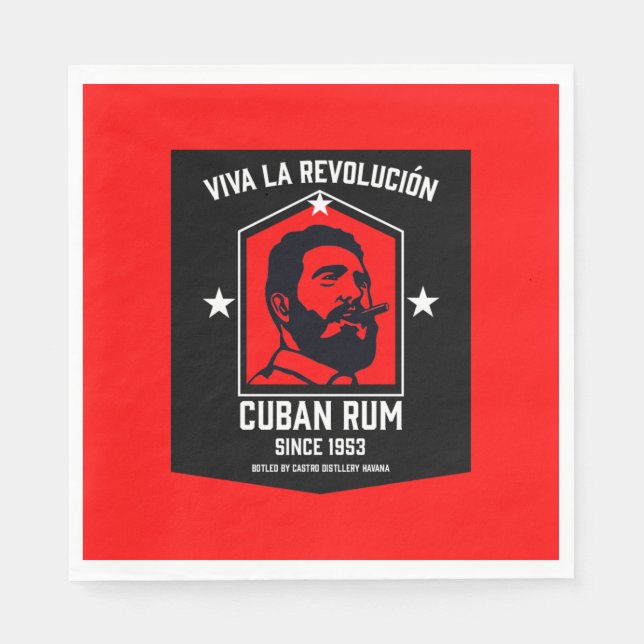 Guardanapo De Papel Rum Drinkers em Cubo (Frente)