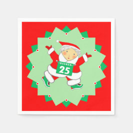 Guardanapo De Papel Running Runner Christmas Holiday