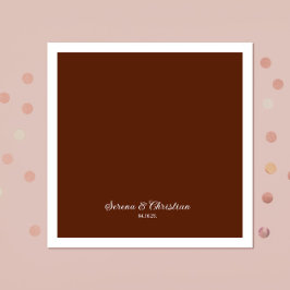 Guardanapo De Papel Rust Terracotta Floral Wedding