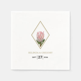 Guardanapo De Papel Rustic King Protea Wedding