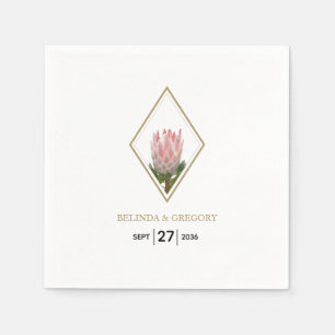 Guardanapo De Papel Rustic King Protea Wedding