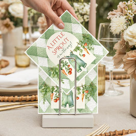 Guardanapo De Papel Rustic Locally Grown Neutral Sprout Baby Shower