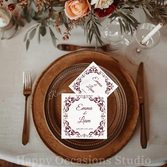 Guardanapo De Papel Rustic Mexican Wedding Napkins (Criador carregado)