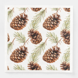 Guardanapo De Papel Rustic Pine Cone