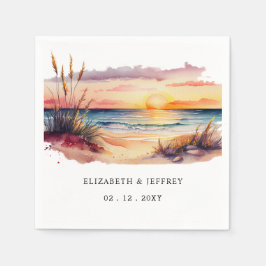 Guardanapo De Papel Rustic Sunset Beach