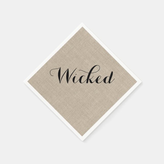 Guardanapo De Papel Rustic Wicked Halloween Napkin (Canto)