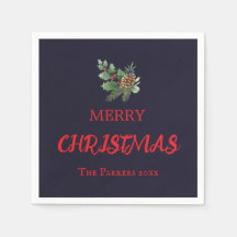 Rústica com bagas vermelhas e pínus