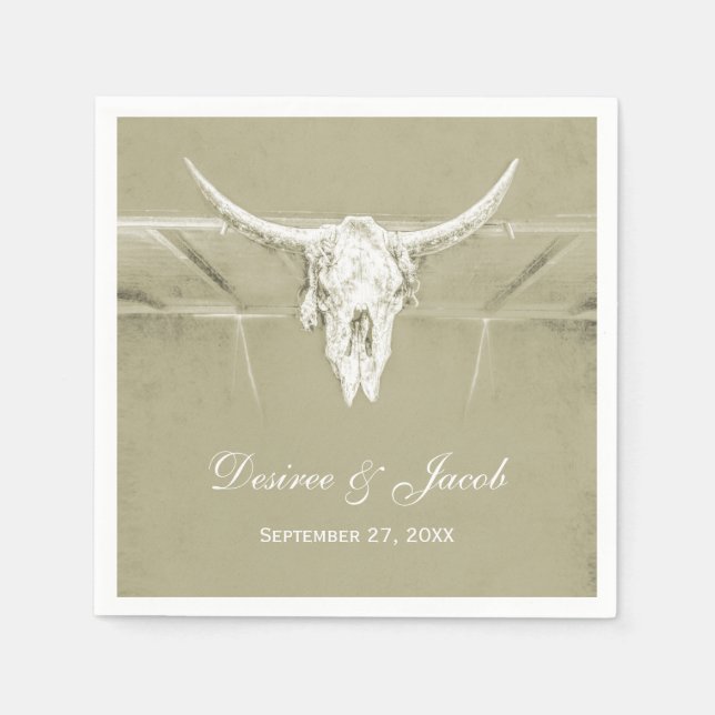 Guardanapo De Papel Rústico Sábio Verde Covela Ocidental (Frente)