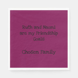 Guardanapo De Papel Ruth and Naomi Chosen Family 