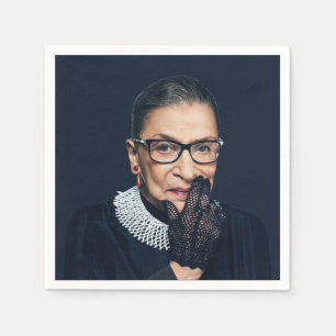 Guardanapo De Papel Ruth Bader Ginsburg com Luvas