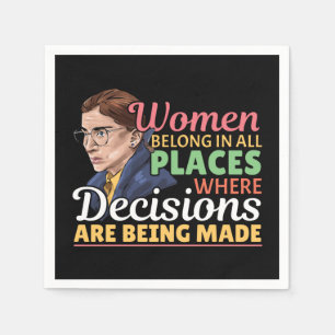 Guardanapo De Papel Ruth Bader Ginsburg Juiz Feminista