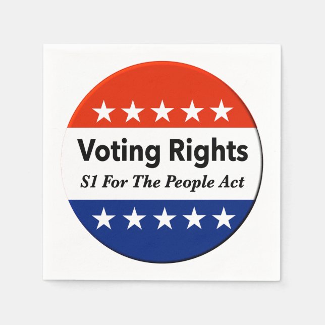 Guardanapo De Papel S1 Direitos De Voto Para A Lei Pessoas (Frente)