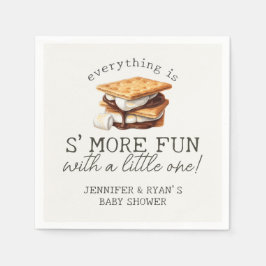 Guardanapo De Papel S’mores Fall Bonfire Outdoor Baby Shower