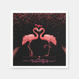 Guardanapo De Papel Saco de Presente - Flamingo Rosa