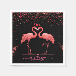Guardanapo De Papel Saco do Presente - Flamingo Rosa