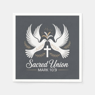 Guardanapo De Papel Sacred Union Christian Wedding