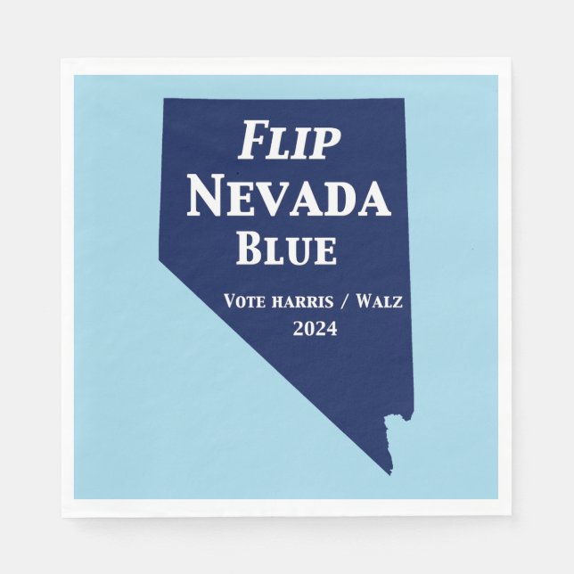 Guardanapo De Papel Sacudir Nevada Blue em 2024 (Frente)