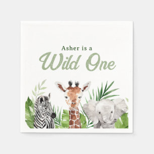 Guardanapo De Papel Safari Animal Birthday