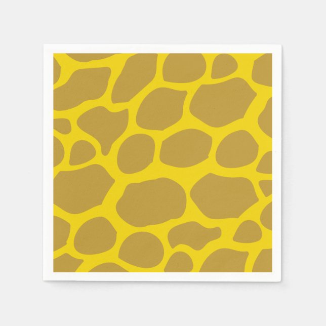 Guardanapo De Papel Safari de Partido Selvagem Um primeiro aniversario (Frente)