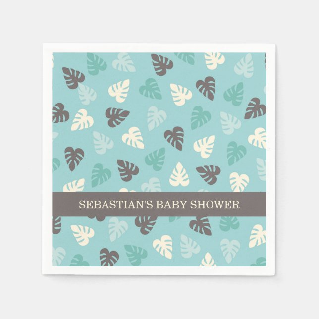 Guardanapo De Papel Safari Jungle Leaf Napkins (Frente)