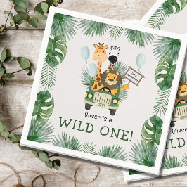 Guardanapo De Papel Safari Wild One Party Paper Napkin