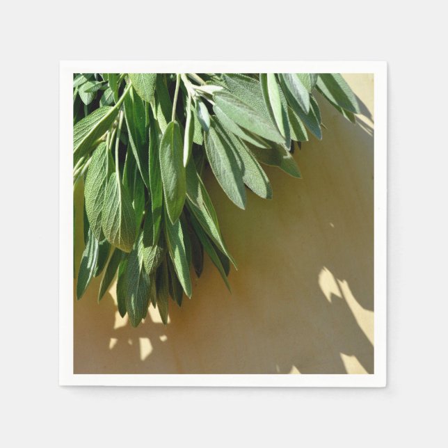 Guardanapo De Papel Sage de corte fresco (Frente)